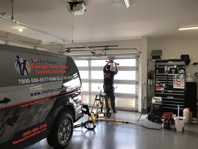 Gainesville Garage Door Repair team performing same-day garage door repair in Gainesville