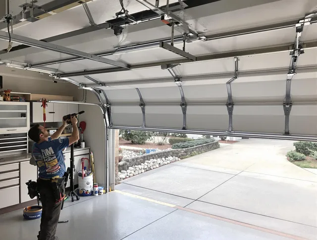 Garage door track repair service by Gainesville Garage Door Repair in Gainesville